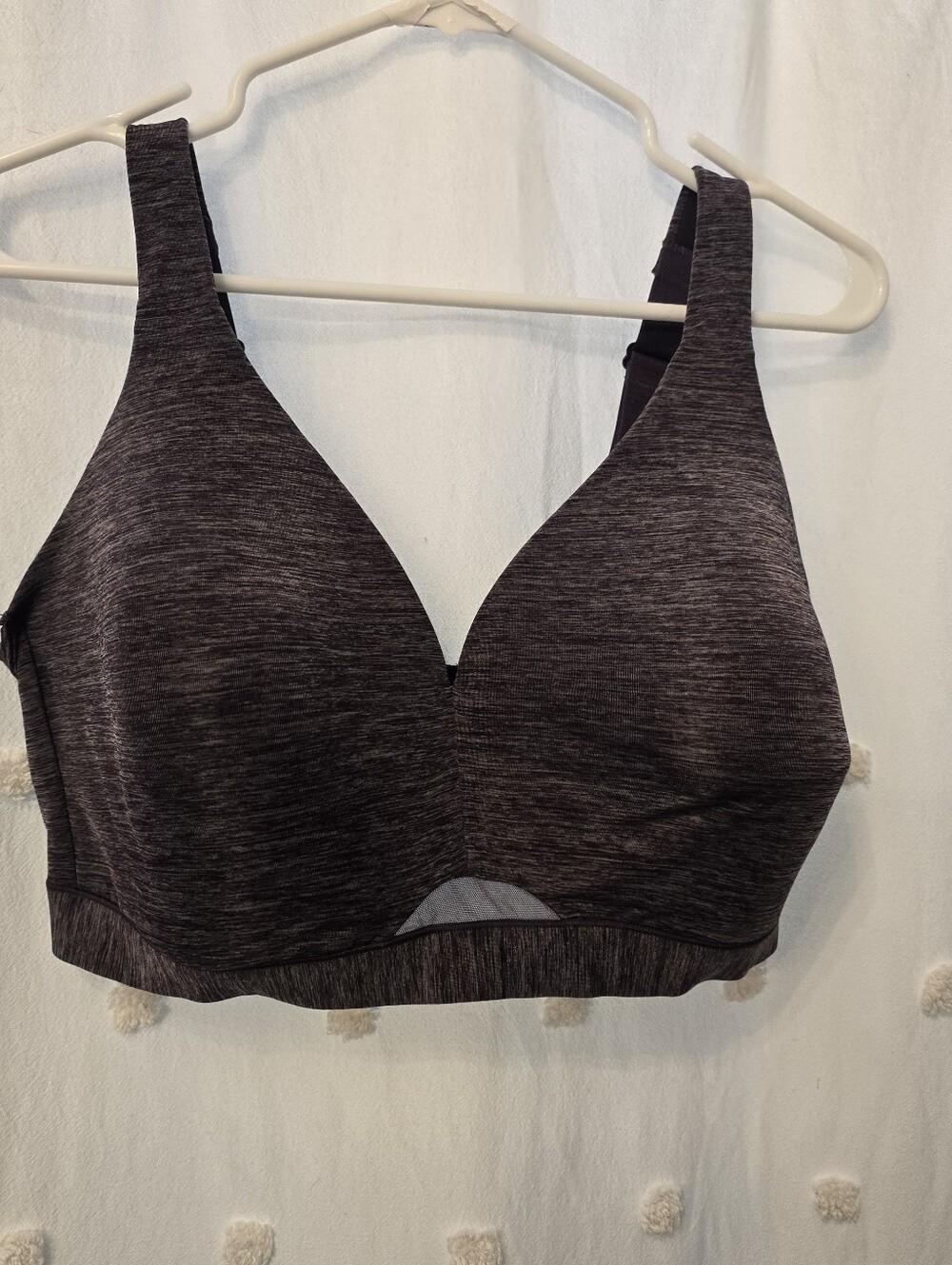 Cacique Seamless Support T-Shirt Bra - Charcoal Heather No Wire Size 40F